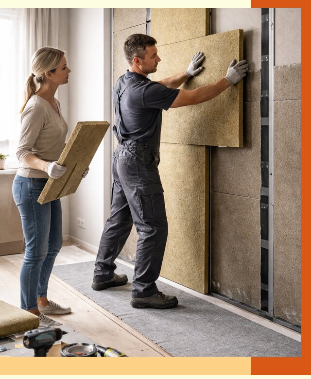 Профессиональная шумоизоляция квартиры в Апатитах от 7779 руб. за м2 | ТепломастерПтт