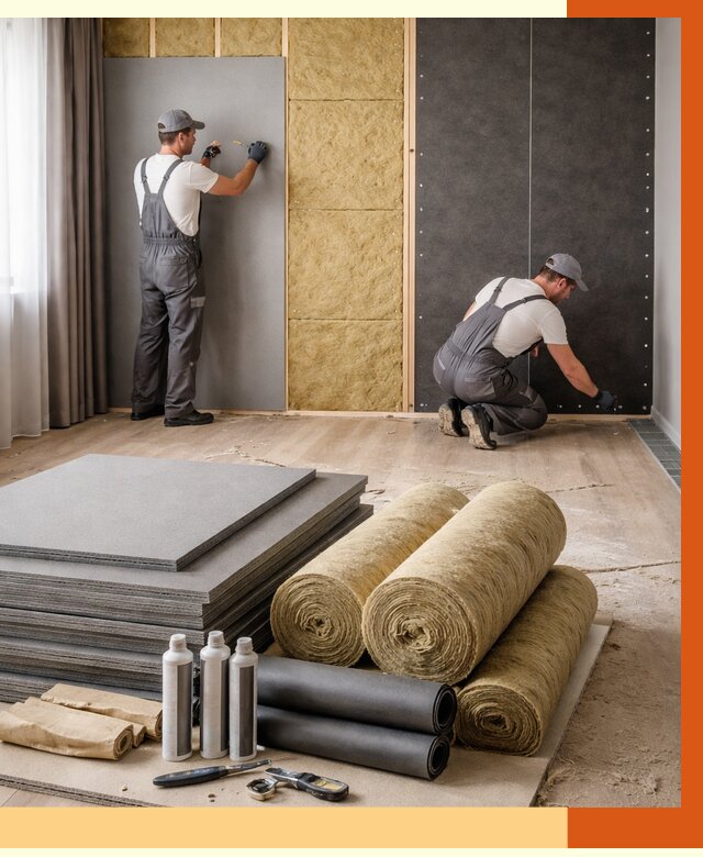 Шумоизоляция дома в Апатитах от 4667 руб/м2 — комплексная звукоизоляция под ключ | ТепломастерПтт