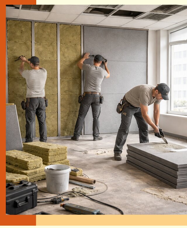 Профессиональная шумоизоляция офисов в Апатитах для комфорта сотрудников