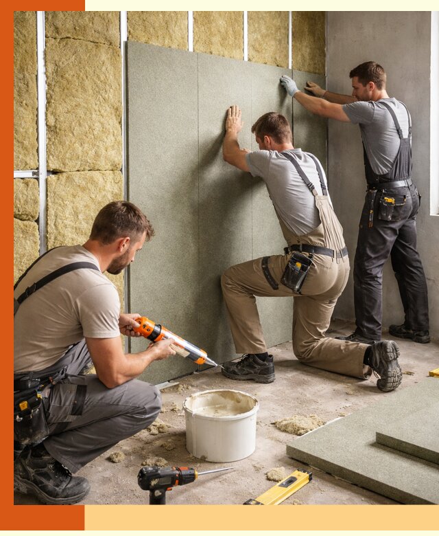 Профессиональная шумоизоляция стен в Апатитах для квартир и домов