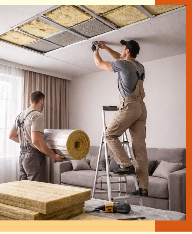 Шумоизоляция потолка в Апатитах от 2334 руб. под ключ | Профессионально — ТепломастерПтт