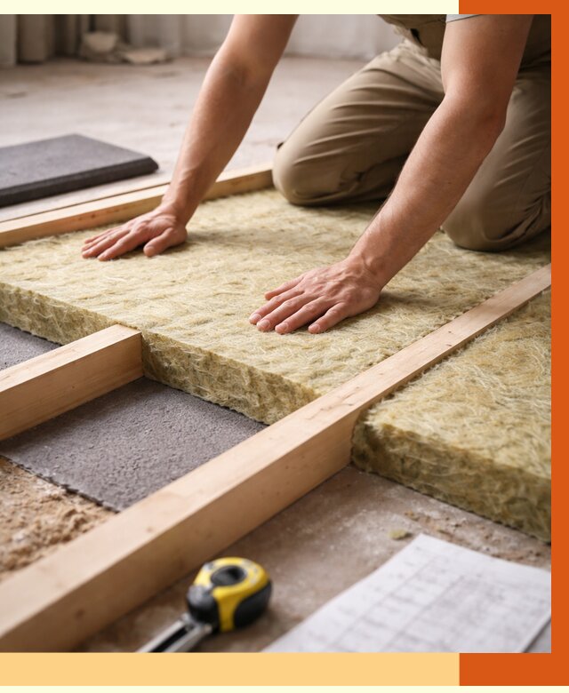 Шумоизоляция пола в Апатитах от 1297 руб./м² — профессиональная звукоизоляция | ТепломастерПтт