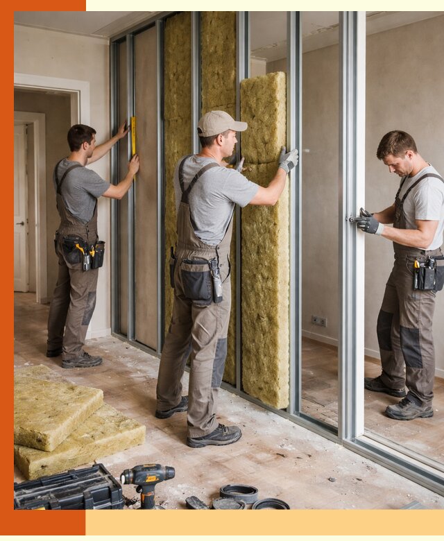 Шумоизоляция межкомнатных перегородок в Апатитах эффективно и надёжно