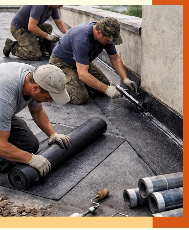 Гидроизоляция кровли в Апатитах от 4667 руб. — профессиональная гидроизоляция крыши | ТепломастерПтт