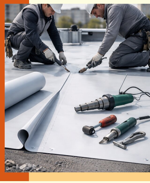 Гидроизоляция мембранной кровли в Апатитах: монтаж и ремонт быстро