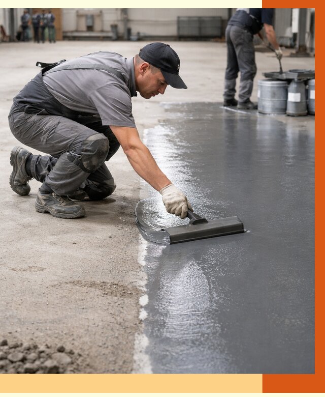 Гидроизоляция промышленного пола в Апатитах от 1245 руб./м2 — ТепломастерПтт специалисты под ключ