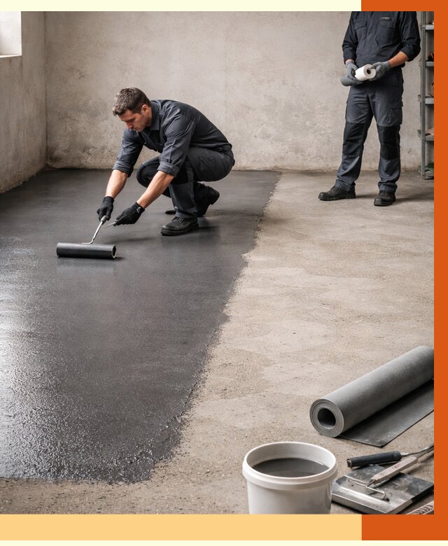 Гидроизоляция гаражного пола в Апатитах от 3630 руб./м² — ТепломастерПтт профессионально