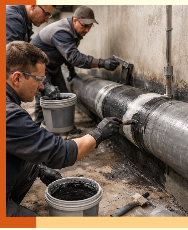 Гидроизоляция труб в Апатитах — защита и герметизация коммуникаций