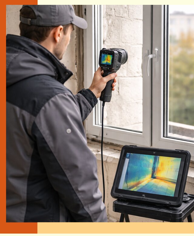 Тепловизионное обследование дома в Апатитах для выявления утечек тепла