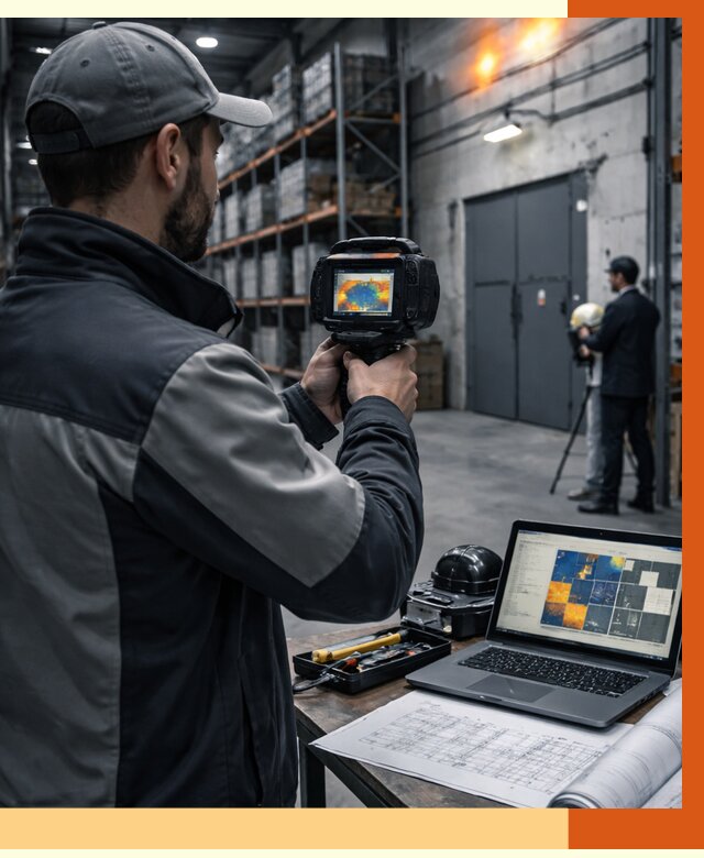 Тепловизионное обследование склада в Апатитах от 6742 руб. | ТепломастерПтт