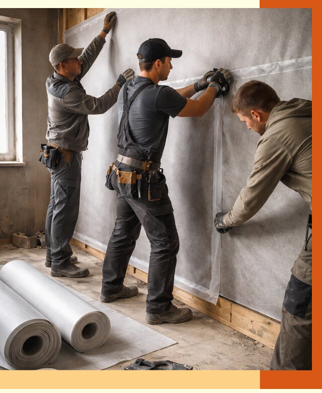 Монтаж ветроизоляции в Апатитах от 4667 руб./м2 — профессионально | ТепломастерПтт