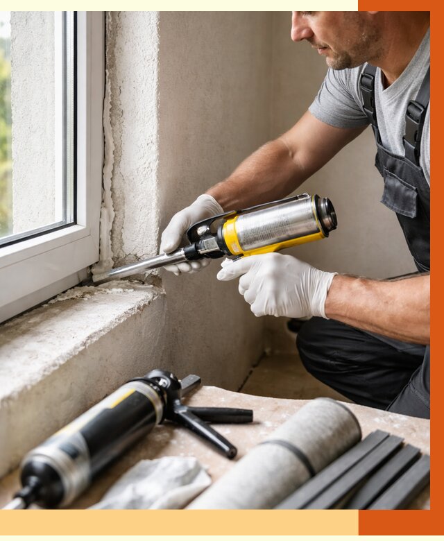 Герметизация стыков и примыканий в Апатитах от 1245 руб. под ключ | ТепломастерПтт